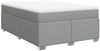 vidaXL Boxspringbett mit Matratze Hellgrau 140x200 cm Stoff 3285137 Bild 2