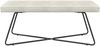 vidaXL Bank Uni Creme 110 x 40 x 45 cm Samt 42038351 Bild 4