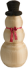 Weihnachtsdekoration 2er Set KLARALVEN Schneemann 90 124 cm Beige Bild 4
