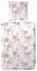 Primera Edelflanell Bettwäsche 135x200 Blumen Retro flieder silber 174143-44 Bild 3