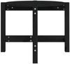 vidaXL Couchtisch Schwarz Ø 62,5x45 cm Massivholz Kiefer 822306 Bild 5