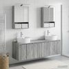 vidaXL Badezimmerschrank-Set 5 pcs Grau Sonoma Holzwerkstoff 3406444 Bild 4