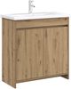 vidaXL Badunterschrank Artisan-Eiche 78,5 x 37,5 x 81 cm Holzwerkstoff 890791 Bild 2