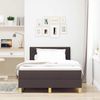 vidaXL Boxspringbett mit Kissen Dunkelbraun 120 x 190 cm Stoff 3338982 Bild 3