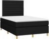 vidaXL Boxspringbett mit Matratze & LED Schwarz 120x190 cm Stoff 3270255 Bild 3