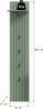 Garderobenpaneel (B/H/T: 31x160x27 cm) in Smoke Green Nachbildung Bild 4