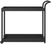 vidaXL Barwagen Schwarz 100x45x83 cm Poly Rattan 316666 Bild 3