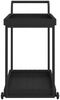 vidaXL Barwagen Schwarz 100x45x83 cm Poly Rattan 316666 Bild 4