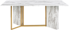 Esstisch CALCIO 200 cm 100 cm Marmor Optik Weiß Bild 4