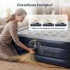 Sekey Luftbett mit integrierter Luftpumpe, Luftmatratze selbstaufblasend 2 Personen, 203 x 152 x 46 cm, blau / grau Bild 3
