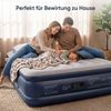 Sekey Luftbett mit integrierter Luftpumpe, Luftmatratze selbstaufblasend 2 Personen, 203 x 152 x 46 cm, blau / grau Bild 2
