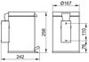 KEUCO Hygieneabfallsammler PLAN wandhängend Chrom-finish Bild 3