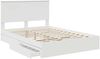 vidaXL Aufbewahrungsbett mit Kopfteil Weiß 140 x 190 cm Holzwerkstoff 3411208 Bild 5