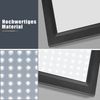 Nettlife LED Panel Deckenleuchte 100/120x30CM Schwarz/Weiß Dimmbar 40W mit Fernbedienung, Dimmbar, LED fest integriert, warmweiß/neutralweiß/kaltweiß Deckenlampe für Wohnzimmer Büro Flur Bild 3