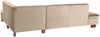 Ecksofa mit Ottomane rechts Kaye Bezug Samtvelours Buche nussbaum dunkel / sand 23079 Bild 3