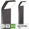Maxkomfort LED Außen-Stehlampe, Standleuchte mit/ohne Bewegungsmelder, 10W Warmweiß 3000K, ohne Bewegungsmelder, LED fest integriert, Warmweiß, 3000K, Außenstandleuchte für Garten, Weg & Eingangsbereich - IP54 10W Bild 3