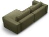 Micadoni Ecksofa Victor 3-Sitzer Rechts Samt Moßgrün Melange Bild 4