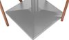 Bistrotisch massiv Akazie rund naturfarben 70 cm Säulengestell-eckig silber EMILIO 173844549 Bild 5