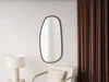 Vente-unique - MEIXI Spiegel Holz, Platte Braun - B 3 cm x H 130 cm x L 58 cm Bild 2