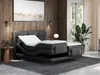Vente-unique - LODI Bett Stoff Grau - B 188 cm x H 118 cm x L 215 cm Bild 2