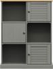 vidaXL Bücherregal VIGO Grau 90x35x114,5 cm Massivholz Kiefer 353183 Bild 4
