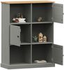 vidaXL Bücherregal VIGO Grau 90x35x114,5 cm Massivholz Kiefer 353183 Bild 3