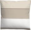 biberna Mako-Satin Bettwäsche 0615210 BLOCKSTREIFEN, kitt, 1x 135x200 cm + 1x 80x80 cm Bild 2