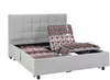 Dekoratives Bettgestell mit elektrischer Relaxfunktion - 2x48 Teller - 2 x 70 x 190 cm - Stoff - Grau - PITUS von YSMÉE Bild 2