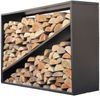 Stahl Kaminholzregal Hugo | Schwarz | 115x35x80 cm Bild 3
