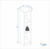 KOMTO Bücherregal LAKO Bücherregal 20-30 cm Breit, Schmales Regal mit 3-7 Fächern Bild 4