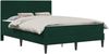 vidaXL Bettgestell mit Matratze vidaXL Dunkelgrün 120 x 190 cm Samt 3415038 Bild 2