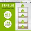 Juskys Lagerregal Basic 200x100x60 cm – Schwerlastregal mit 5 Böden – max. 875 kg - Metall verzinkt - Regale Kellerregal Metallregal Bild 5