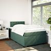 vidaXL Boxspringbett mit Matratze Dunkelgrün 120x190 cm Samt 3288573 Bild 4