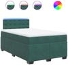 vidaXL Boxspringbett mit Matratze Dunkelgrün 120x190 cm Samt 3288573 Bild 2