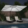 Sonnenschirm, Terrassenschirm Sand 351 x 250 x 253 cm Polyester und Aluminium Bild 4