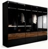 Palms-Store Kleiderschrank Drehtürenschrank Amsterdam inkl. Zubehörpaket in 6 Farben (Spar-Set) inkl. Zubehörpaket, Maße ca.: Breite: 300cm, Tiefe: 62cm, Höhe: 218cm Bild 4