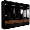 Palms-Store Kleiderschrank Drehtürenschrank Amsterdam inkl. Zubehörpaket in 6 Farben (Spar-Set) inkl. Zubehörpaket, Maße ca.: Breite: 300cm, Tiefe: 62cm, Höhe: 218cm Bild 5