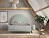Polsterbett mit Hocker Karlotta 147x212x132 Holzwerkstoff Grün Bild 2