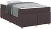 vidaXL Bettrahmen mit Matratze Dunkelbraun 120 x 190 cm Stoff 3399345 Bild 2