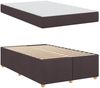 vidaXL Bettrahmen mit Matratze Dunkelbraun 120 x 190 cm Stoff 3399345 Bild 4