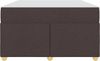 vidaXL Bettrahmen mit Matratze Dunkelbraun 120 x 190 cm Stoff 3399345 Bild 5