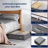 Ophy Unterbettkommode 4er-Set Unterbett-Aufbewahrungsbox (90 L, faltbar) (mit transparentem Deckel, Doppelreißverschluss & 4 Tragegriffen, 4 St), für Kleidung, Kissen & Bettdecken (100×50×15 cm) Bild 4