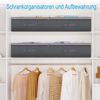 Ophy Unterbettkommode 4er-Set Unterbett-Aufbewahrungsbox (90 L, faltbar) (mit transparentem Deckel, Doppelreißverschluss & 4 Tragegriffen, 4 St), für Kleidung, Kissen & Bettdecken (100×50×15 cm) Bild 3