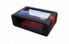 Designer Couchtisch Bellagio – Stilvolles Design - Kunstleder - Schwarz-Rot Bild 2