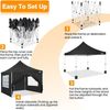Faltpavillon 3x3 Wasserdicht Stabil mit Seitenwänden Gartenpavillon UV-Schutz Bild 5