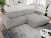 Ecksofa PASADENA, freistehendes Ecksofa, breite Armlehnen, Federsitz - rechts - Hellgrau Cord Bild 3