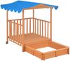 vidaXL 'Kinderspielhaus mit Sandkasten' 130 x 130 x 143 cm (LxBxH), inkl. Sandkasten Bild 5