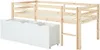 Vente-unique - LANIORI Bett Holz, Platte BeigeWeiß - B 99,5 cm x H 83 cm x L 197,5 cm Bild 4