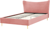 Polsterbett 'CHALEIX' Samtstoff Rosa 160x200 cm Bild 5