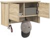 vidaXL Wandmontierter nachttisch mit Tür Sonoma-Eiche 50 x 20 x 30 cm 874333 Bild 3